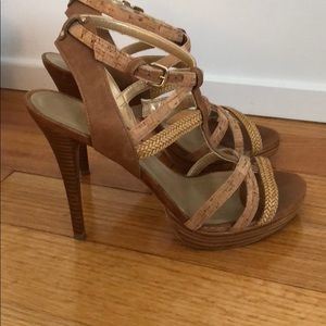 Stuart Weitzman cork heels